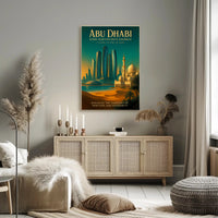 Abu Dhabi Where Tradition Meets Tomorrow Poster PosterGoat