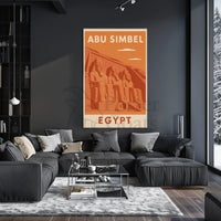 Abu Simbel Egypt Vintage Travel Poster PosterGoat