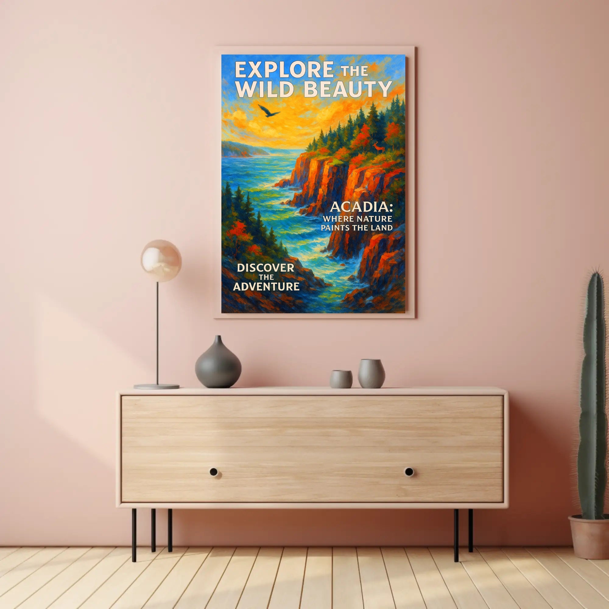 Acadia National Park Autumn Adventure National Park Poster PosterGoat