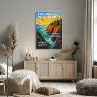 Acadia National Park Autumn Adventure National Park Poster PosterGoat