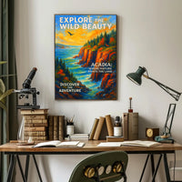 Acadia National Park Autumn Adventure National Park Poster PosterGoat
