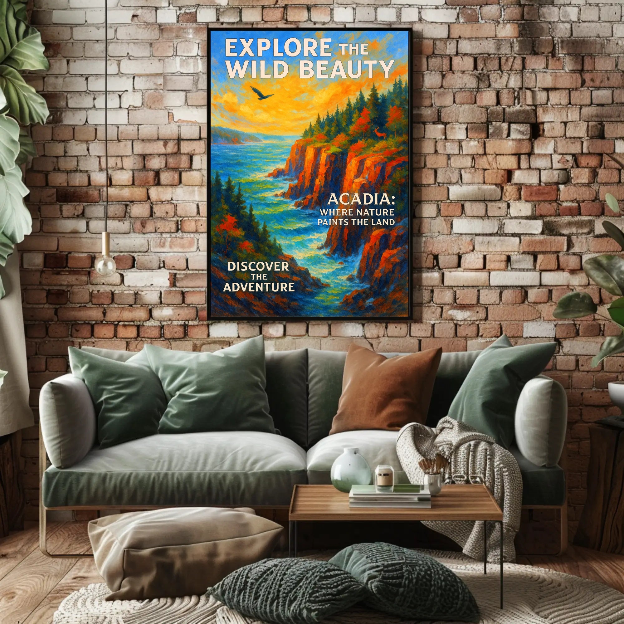 Acadia National Park Autumn Adventure National Park Poster PosterGoat