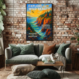 Acadia National Park Autumn Adventure National Park Poster PosterGoat