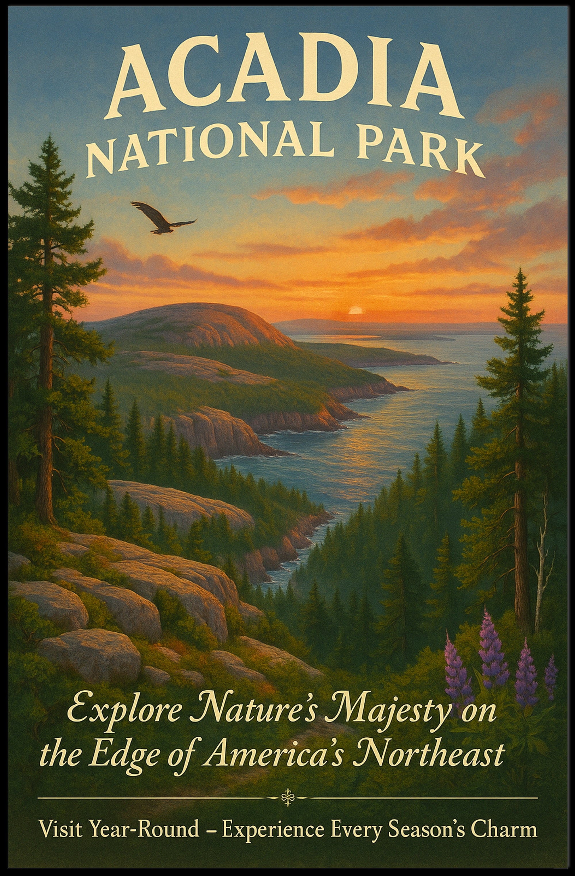 Acadia National Park Explore Natures Majesty Poster PosterGoat
