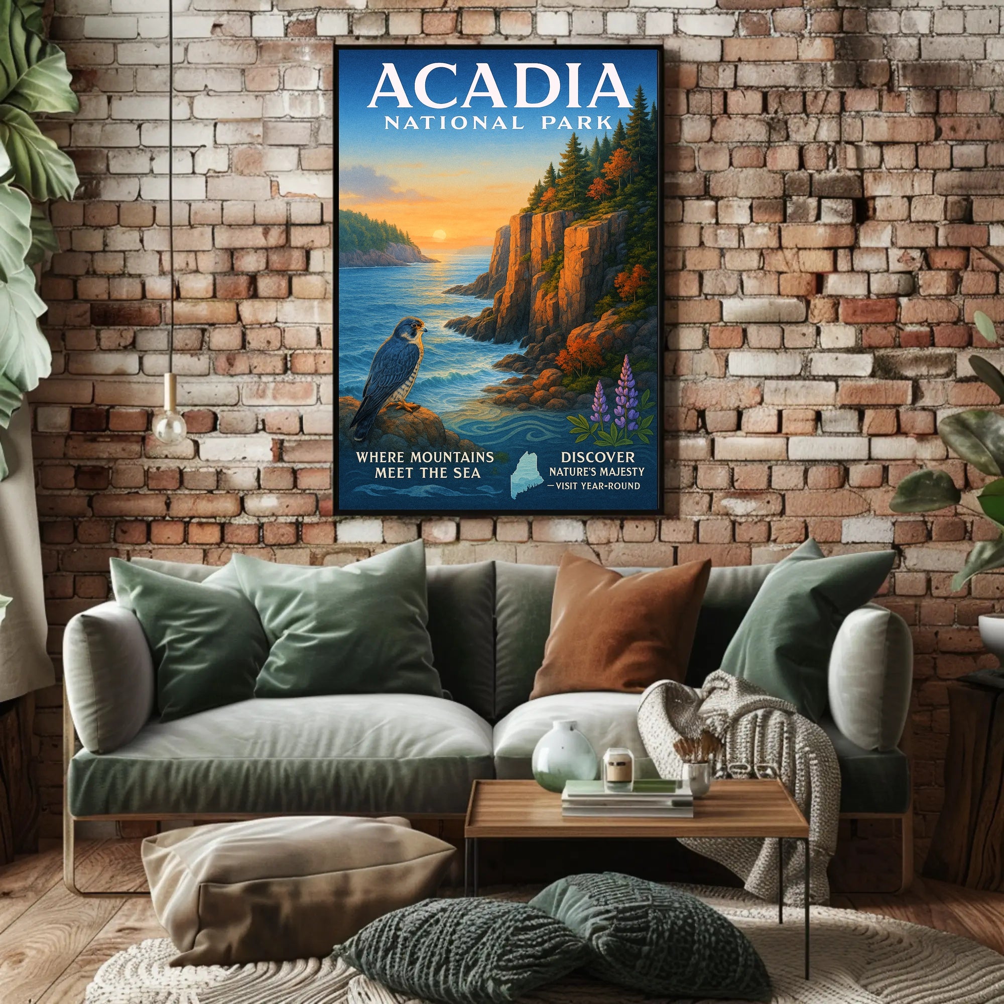 Acadia National Park Nature's Majesty Poster PosterGoat