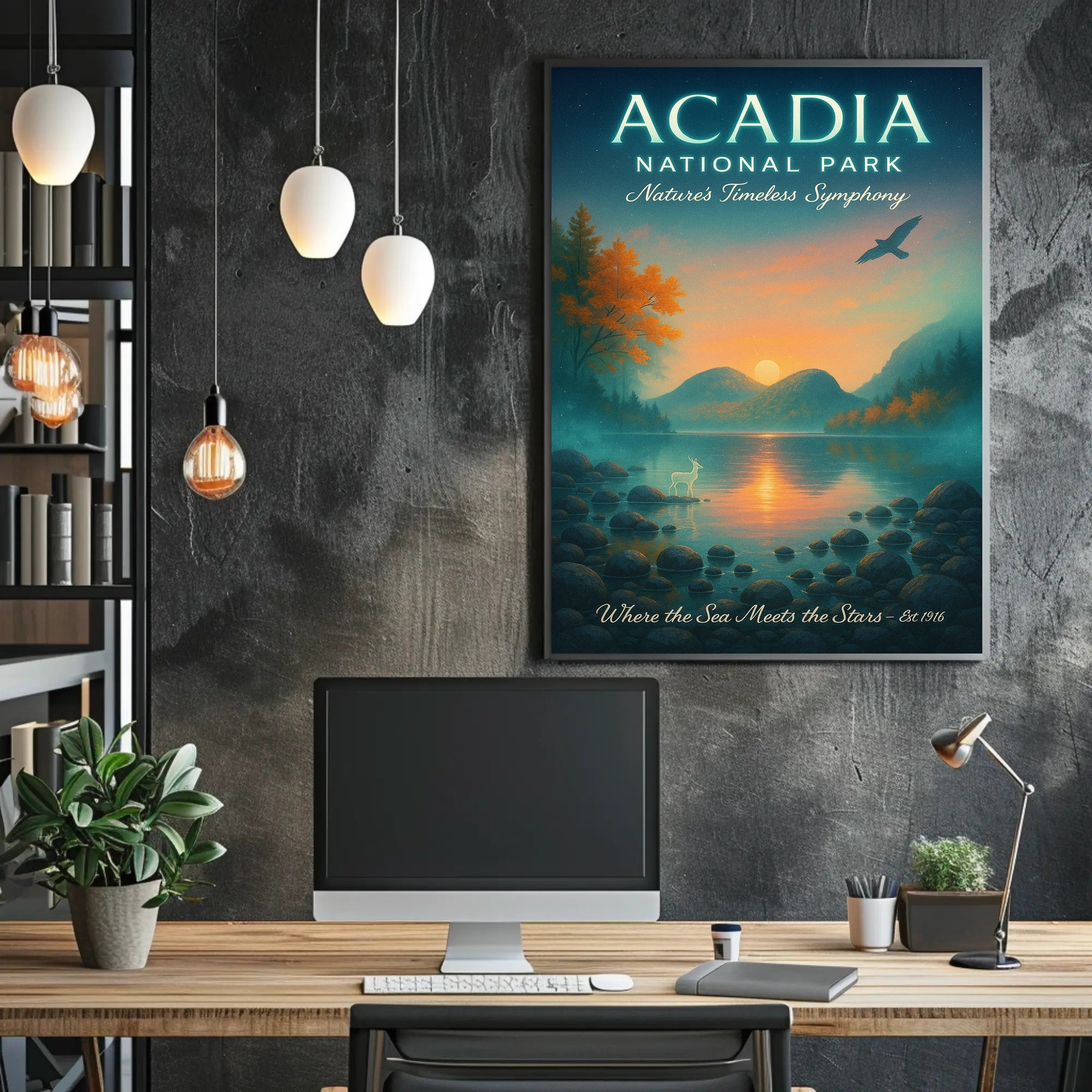 Acadia National Park Nature's Symphony Poster PosterGoat