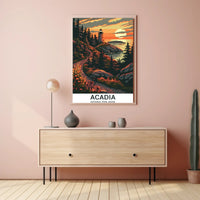 Acadia National Park Scenic Lighthouse National Park Poster PosterGoat