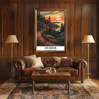 Acadia National Park Scenic Lighthouse National Park Poster PosterGoat