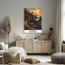 Acadia National Park Scenic Lighthouse National Park Poster PosterGoat