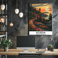 Acadia National Park Scenic Lighthouse National Park Poster PosterGoat