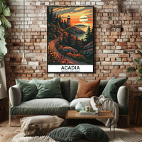 Acadia National Park Scenic Lighthouse National Park Poster PosterGoat