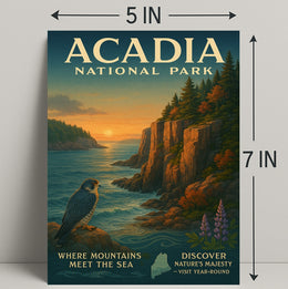 Acadia National Park Where Mountains Meet the Sea Poster PosterGoat