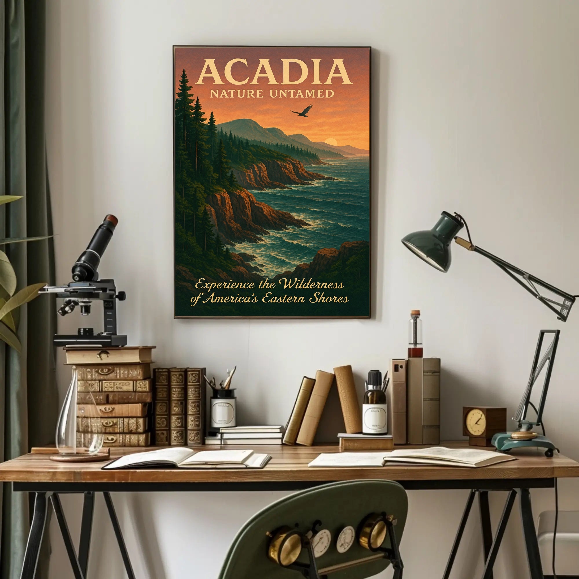 Acadia Nature Untamed Poster PosterGoat