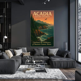 Acadia Nature Untamed Poster PosterGoat