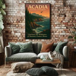 Acadia Nature Untamed Poster PosterGoat