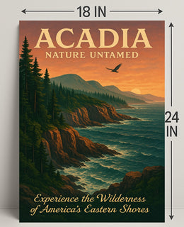 Acadia Nature Untamed Poster PosterGoat