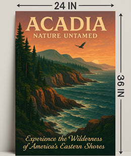 Acadia Nature Untamed Poster PosterGoat
