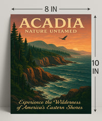 Acadia Nature Untamed Poster PosterGoat