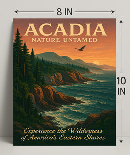 Acadia Nature Untamed Poster PosterGoat
