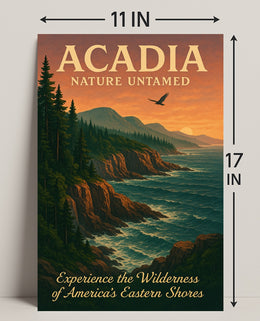 Acadia Nature Untamed Poster PosterGoat
