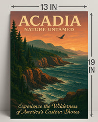 Acadia Nature Untamed Poster PosterGoat