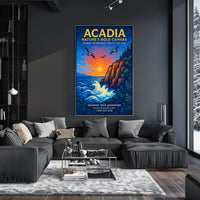 Acadia Nature's Bold Canvas Poster PosterGoat