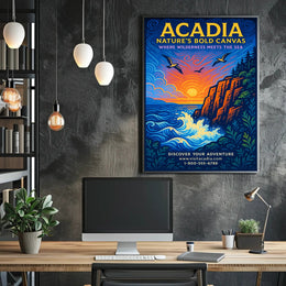 Acadia Nature's Bold Canvas Poster PosterGoat
