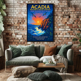 Acadia Nature's Bold Canvas Poster PosterGoat