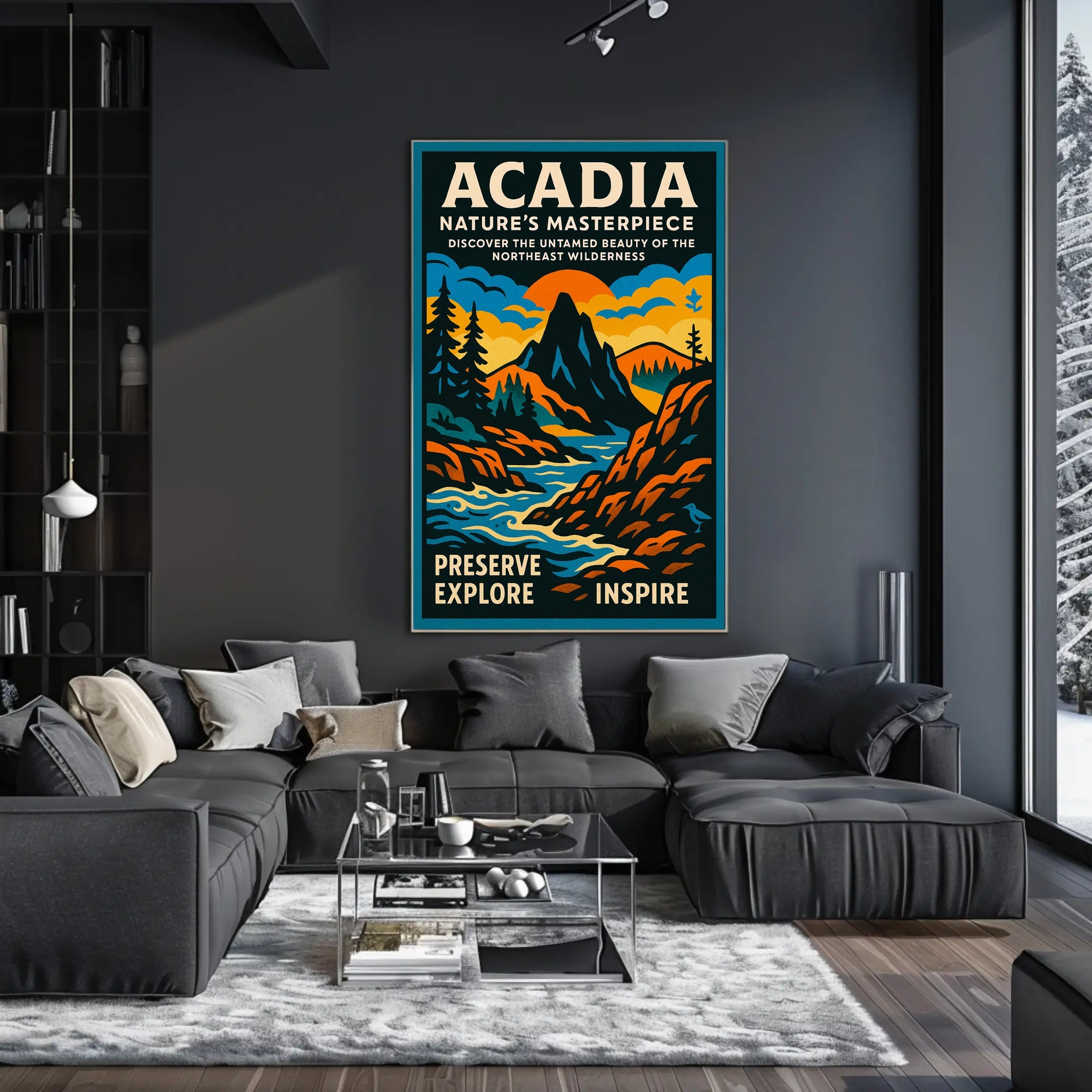 Acadia Nature’s Masterpiece Poster PosterGoat