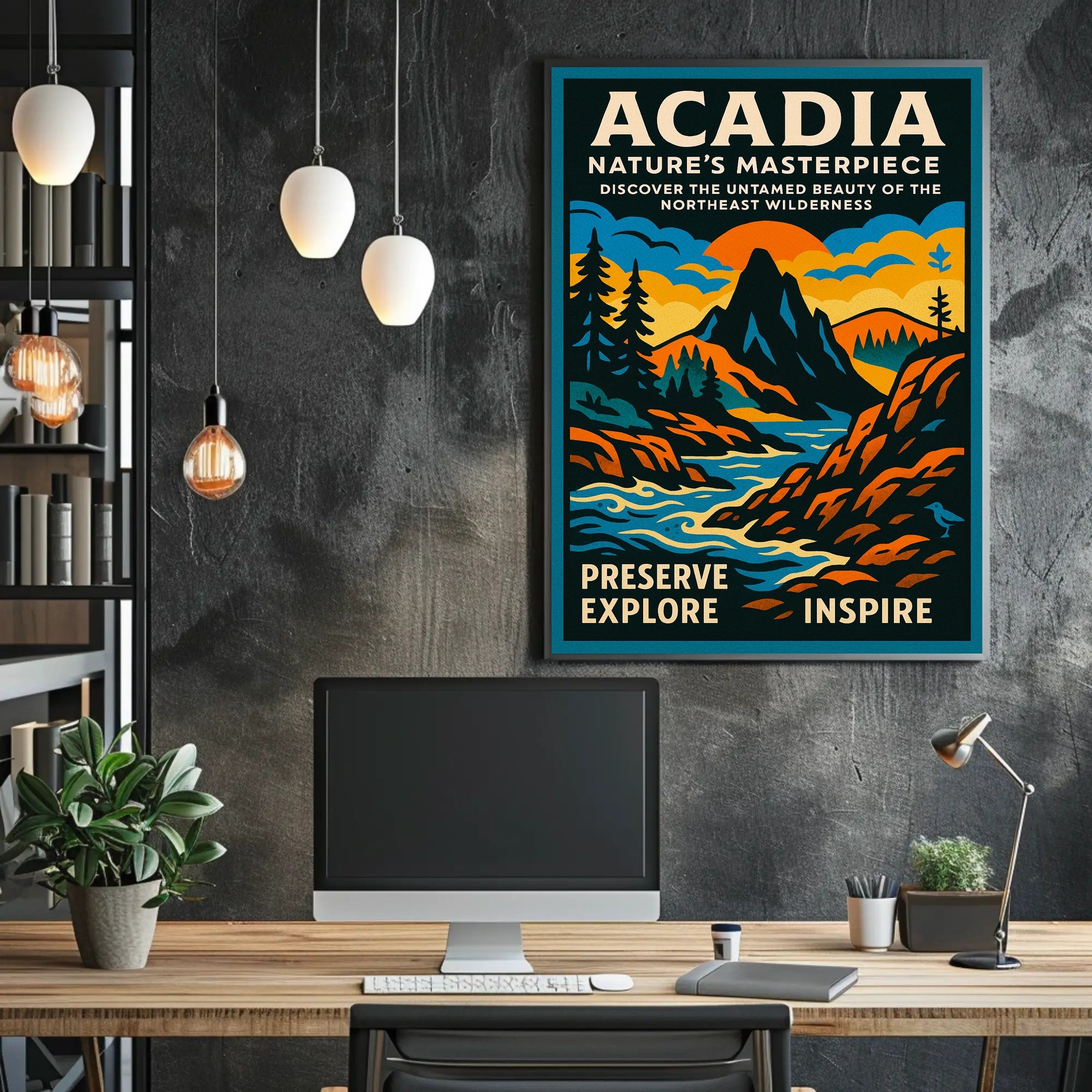 Acadia Nature’s Masterpiece Poster PosterGoat