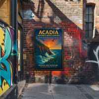 Acadia Natures Bold Canvas Poster PosterGoat
