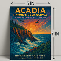 Acadia Natures Bold Canvas Poster PosterGoat