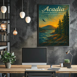 Acadia Natures Majestic Embrace Poster PosterGoat
