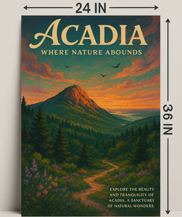 Acadia Where Nature Abounds Poster PosterGoat