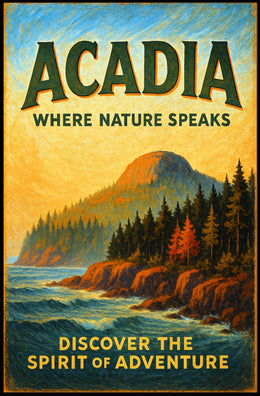Acadia Where Nature Speaks Poster PosterGoat