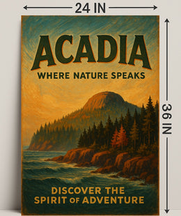 Acadia Where Nature Speaks Poster PosterGoat