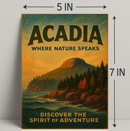 Acadia Where Nature Speaks Poster PosterGoat