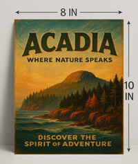Acadia Where Nature Speaks Poster PosterGoat