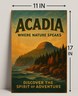 Acadia Where Nature Speaks Poster PosterGoat