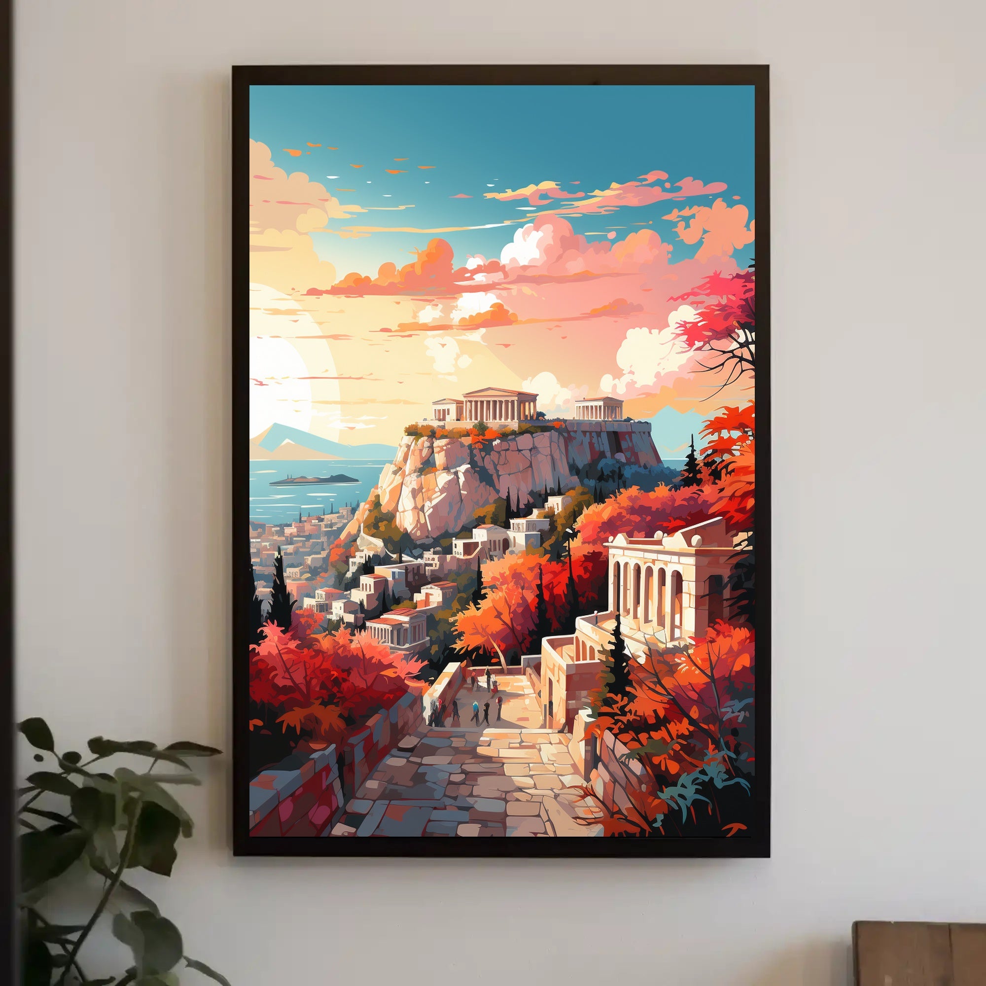 Acropolis in Athens, Greece Heritage Travel Poster PosterGoat
