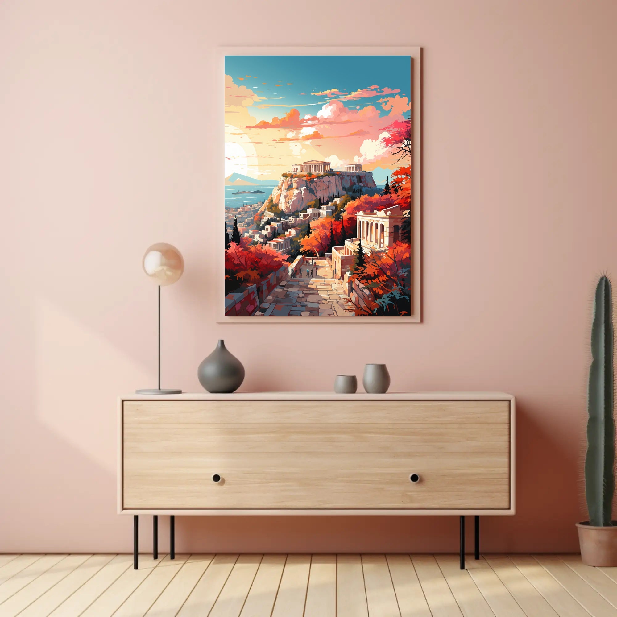 Acropolis in Athens, Greece Heritage Travel Poster PosterGoat