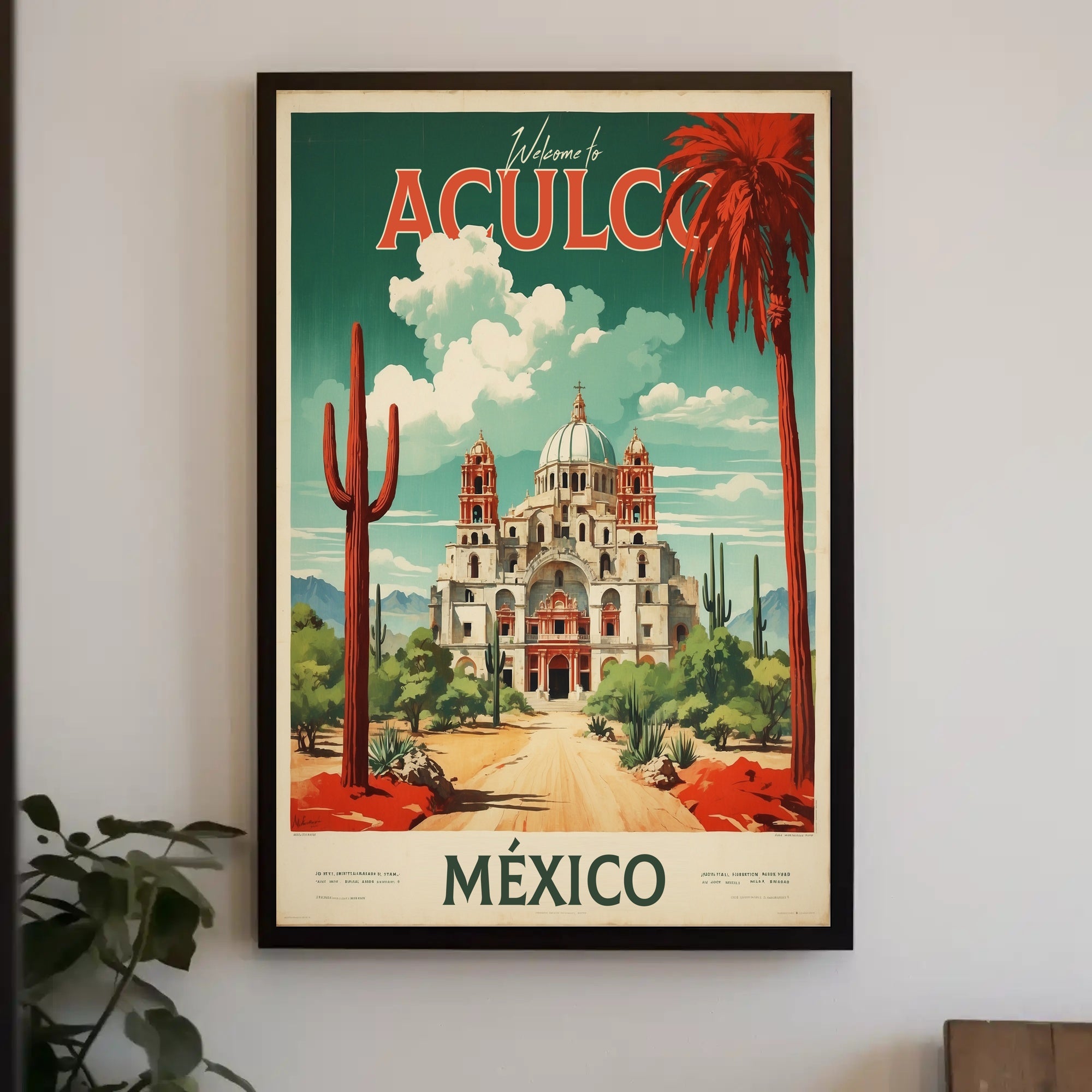 Aculco Travel Poster: Vintage Mexican Desert Aesthetic PosterGoat