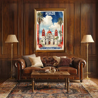 Aculco's Colonial Charm: Heritage Travel Poster PosterGoat