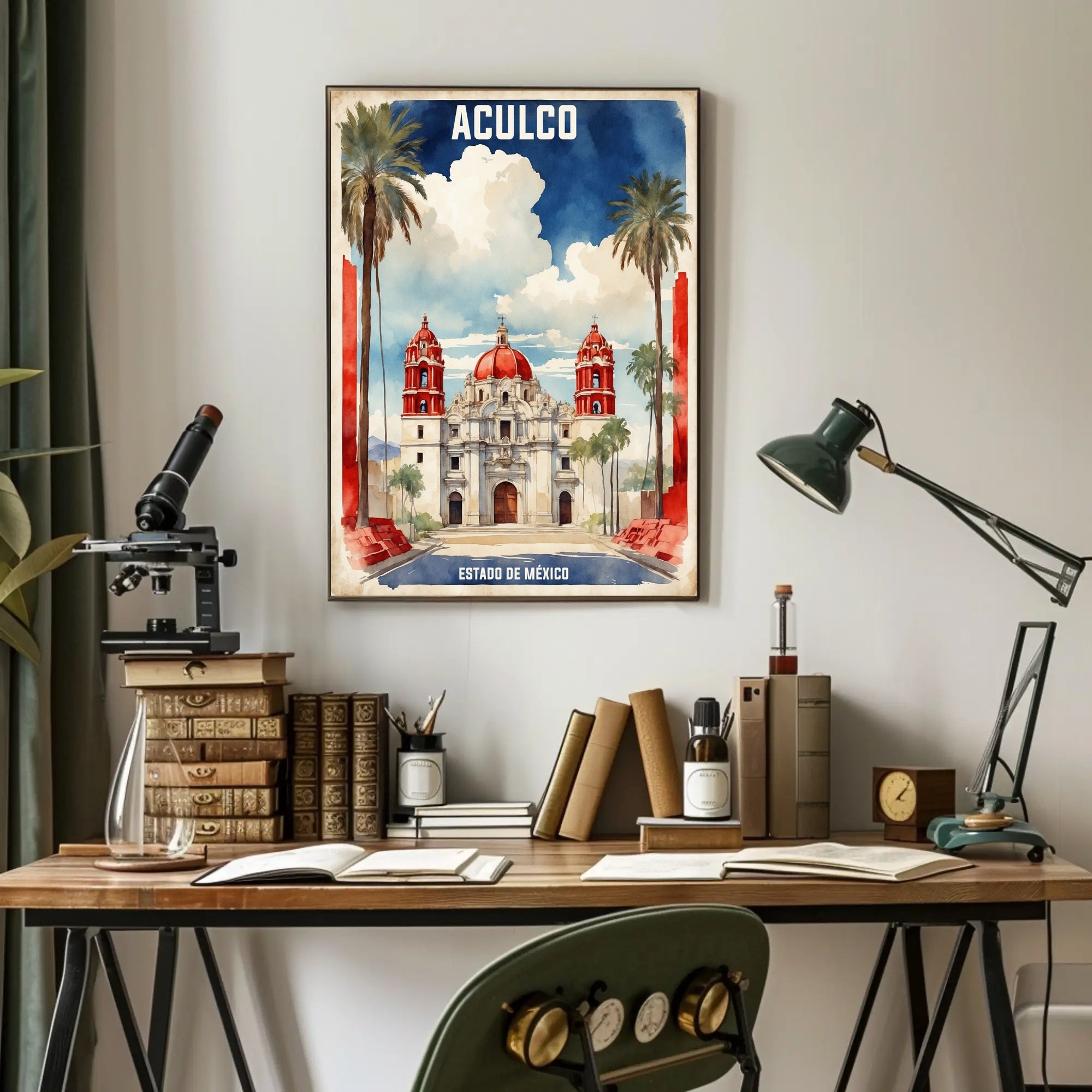 Aculco's Colonial Charm: Heritage Travel Poster PosterGoat