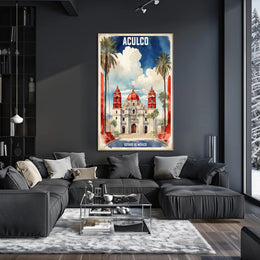 Aculco's Colonial Charm: Heritage Travel Poster PosterGoat