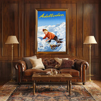 Adelboden Winter Adventure Poster PosterGoat