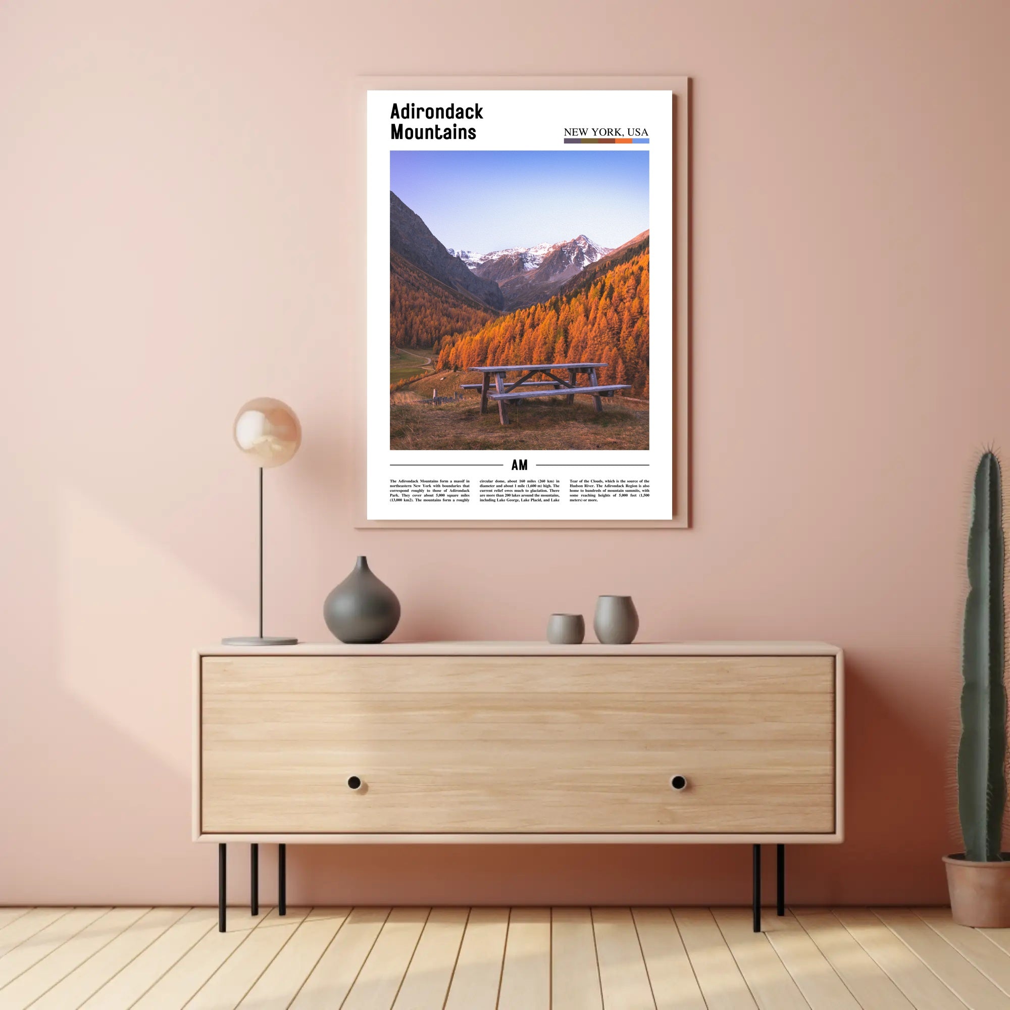 Adirondack Mountains Scenic View National Park Poster PosterGoat