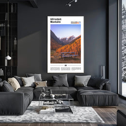 Adirondack Mountains Scenic View National Park Poster PosterGoat
