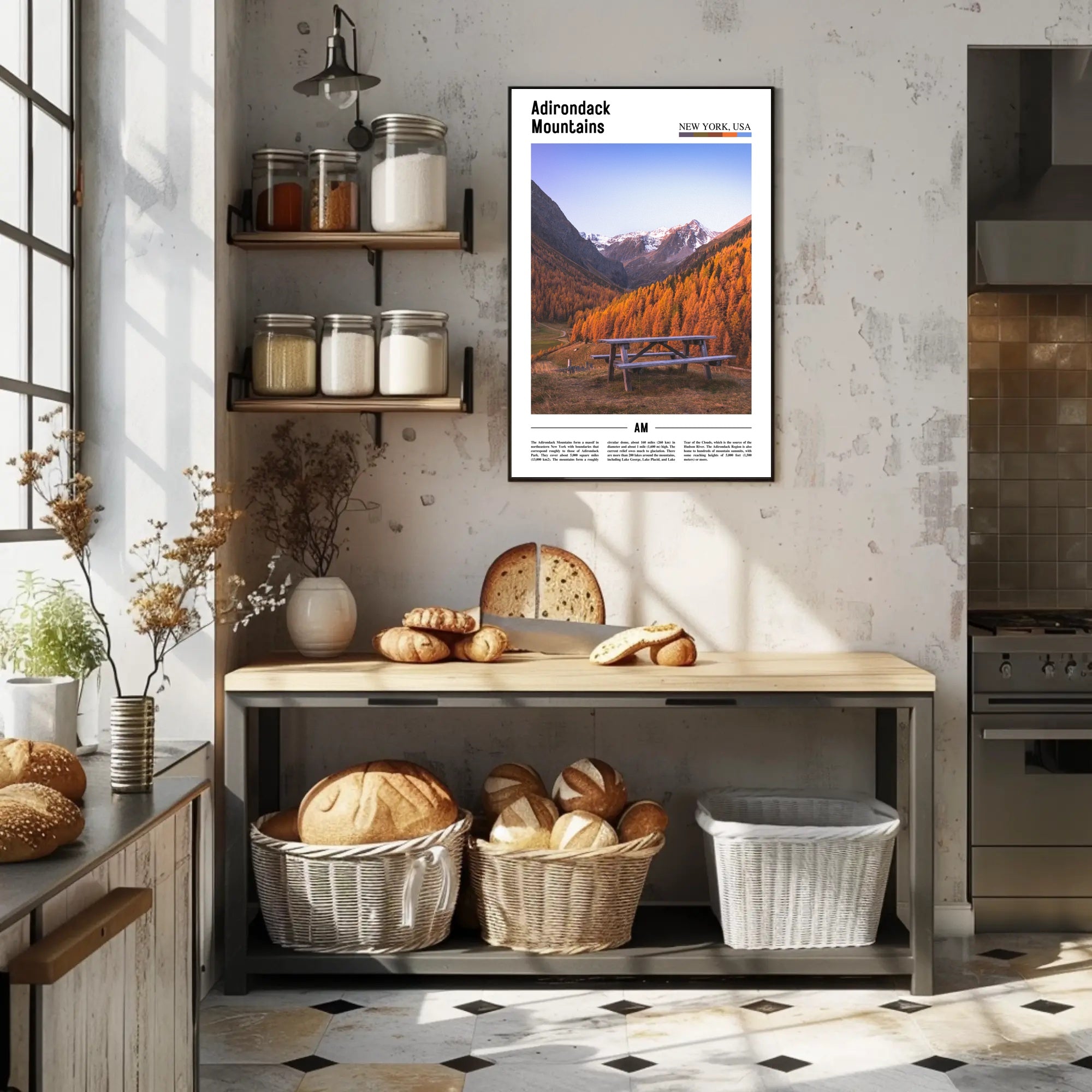 Adirondack Mountains Scenic View National Park Poster PosterGoat