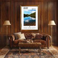 Adirondack Serenity Scenic View Travel Poster PosterGoat